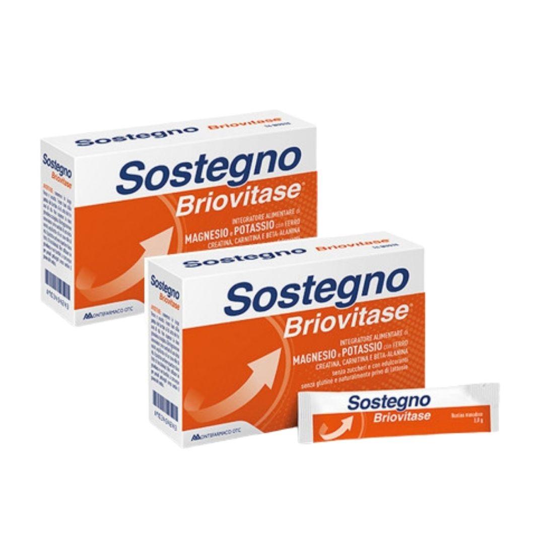 Briovitase Sostegno Integratore di Magnesio e Potassio 2 X 14 bustine