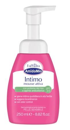 Euphidra Amidomio Intimo Mousse Attiva Ph 3,5 con Antibatterico Naturale 250 ml
