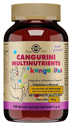 Solgar Cangurini Multinutrients Frutti di Bosco 60 Tavolette Masticabili