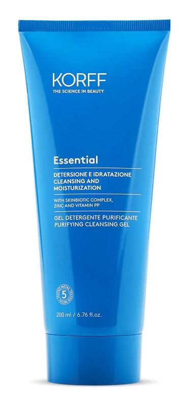 Korff Essential Gel Detegente Viso ad Azione Purificante per Pelle Grassa 200 ml