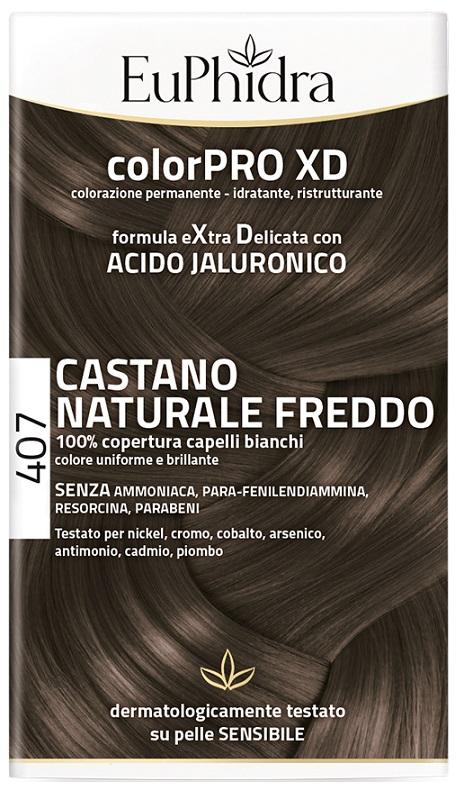 Euphidra ColorPRO XD 407 Castano Naturale Freddo Tintura Per Capelli