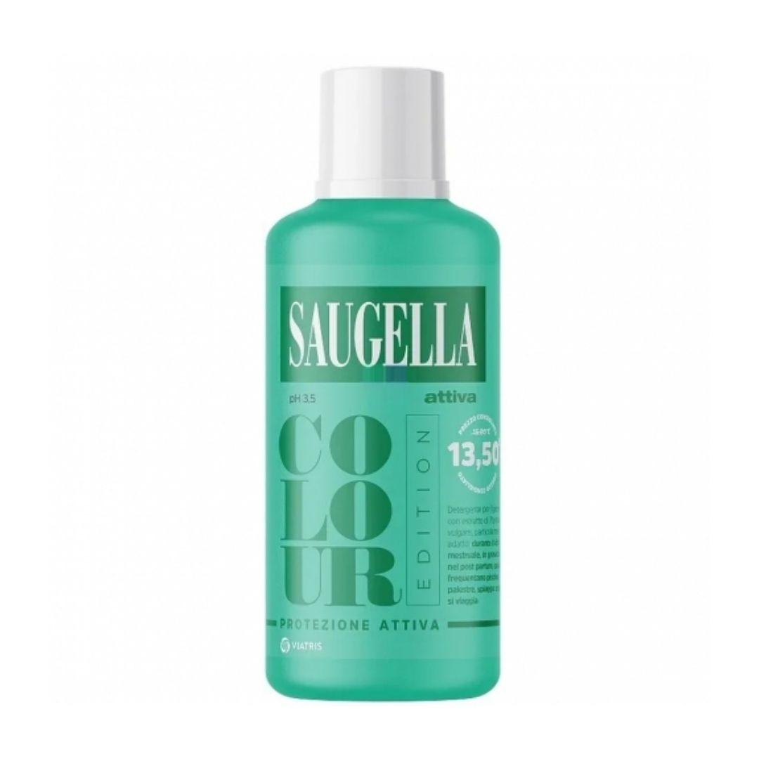 Saugella Attiva Colour Edition Verde Detergente Igiene Intima 500 ml