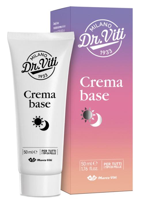 Dr Viti Crema Base Idratante e Lenitiva per Tutti i Tipi di Pelle 50ml