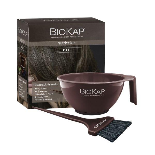 Biokap Nutricolor Kit Con Pennello E Ciotola Per L' Applicazione Della Tinta