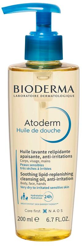 Bioderma Atoderm Olio Doccia Ultra Nutriente e Lenitivo per Pelli Secche 200 ml