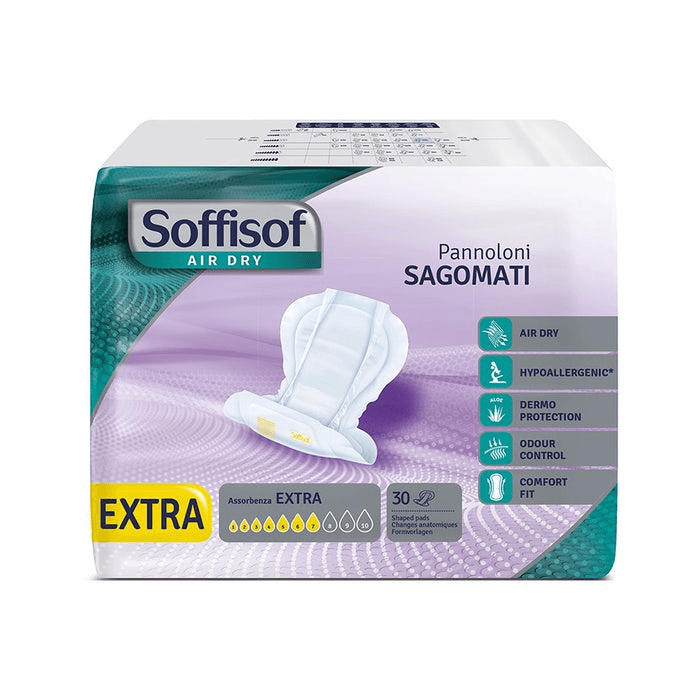 Soffisof Air Dry Pannolone Sagomato Extra 30 Pezzi