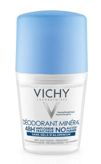 Vichy Deodorante Minerale 48h Ipoallergenico per Pelli Sensibili 50 ml