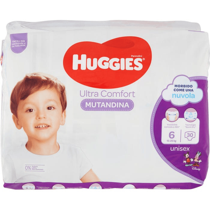 Huggies Ultra Comfort Pannolini Mutandina Taglia 6 30 Pezzi