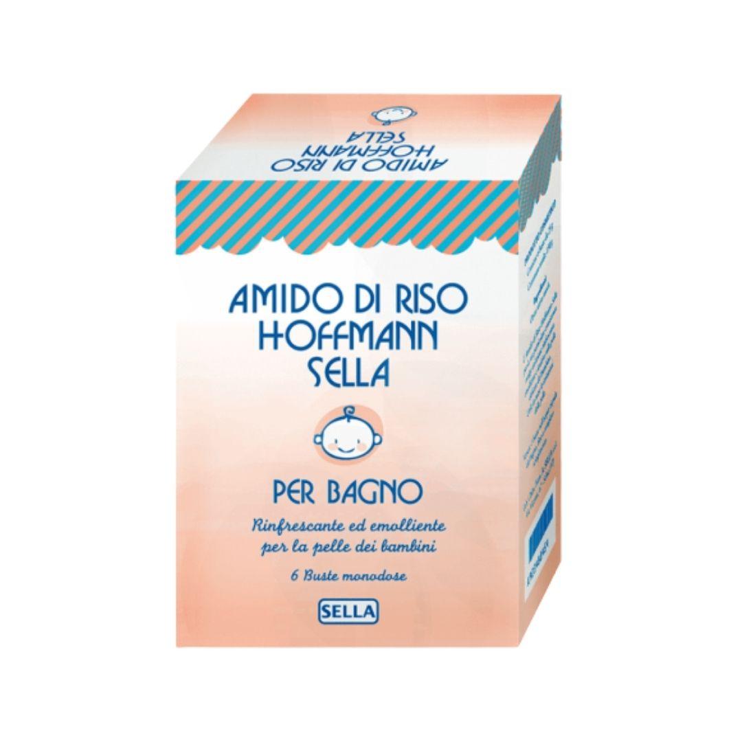 Hoffmann Amido di Riso per il Bagno Rinfrescante ed Emolliente 6 Buste 25G