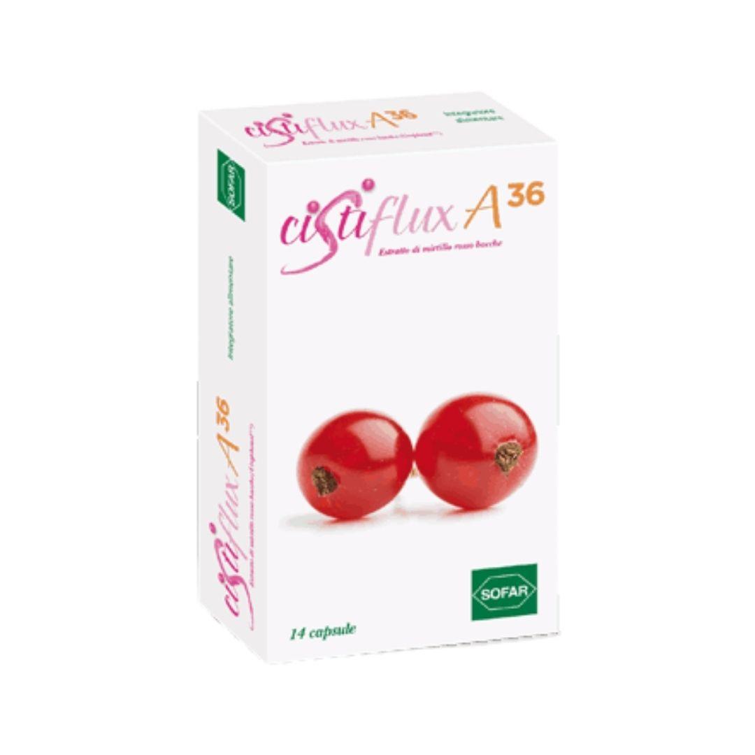 Cistiflux A 36 Integratore per la FunzionalitĆ delle Vie Urinarie 14 Capsule