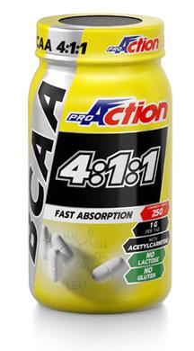 Proaction BCAA 411 Integratore Aminoacidi 250 Compresse