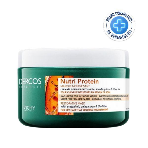 Vichy Dercos Nutri Protein Maschera Ristrutturante Capelli Secchi Crespi 250 ml