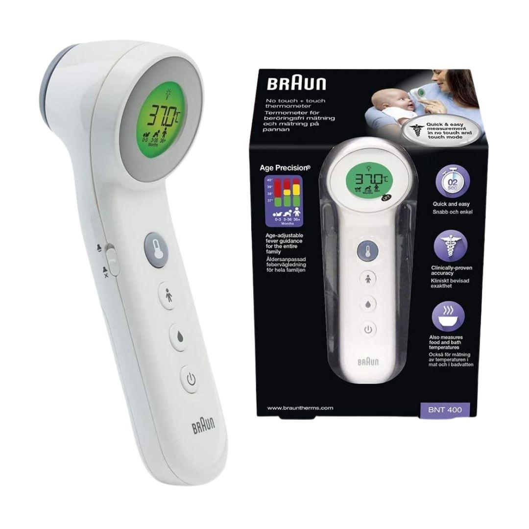 Braun Touch Bnt400 Termometro Fronte con Age Precision
