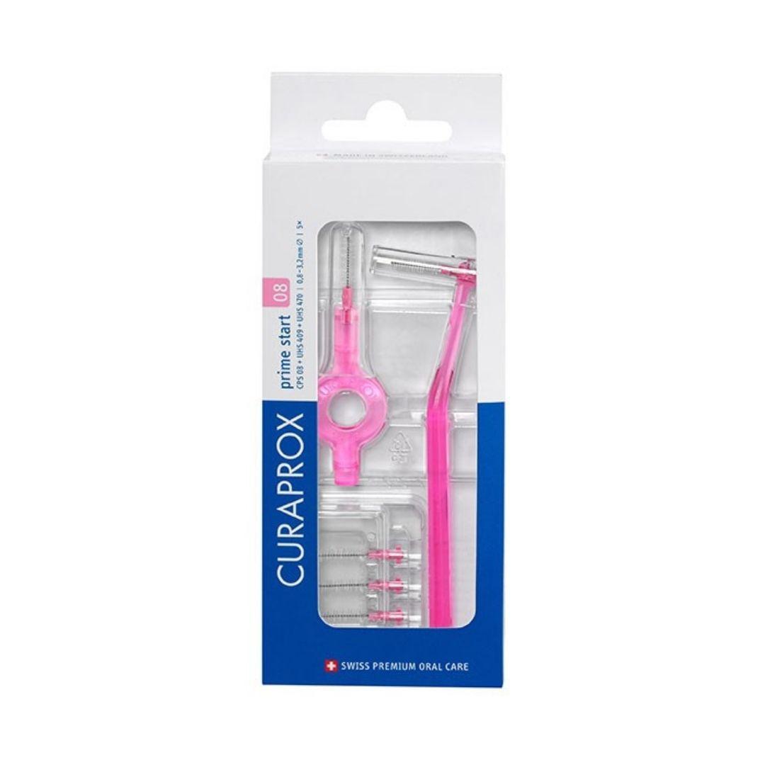 Curaprox Cps 451 Set Pink Prime Plus 08 5 Scovolini Cps + 1supporto