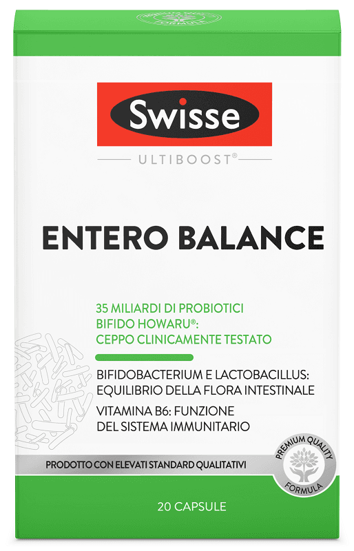 Swisse Ultiboost Entero Balance Integratore Gastrointestinale 20 Capsule