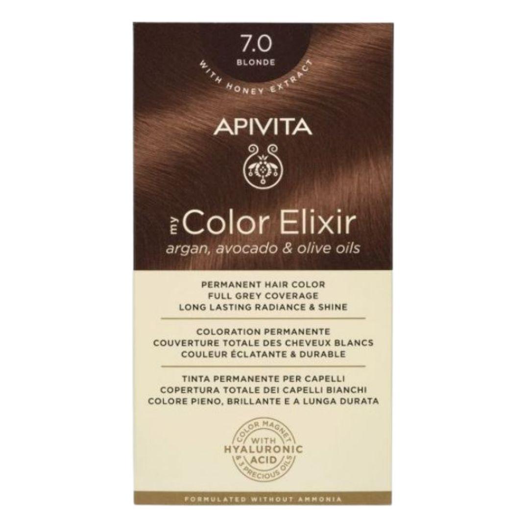 Apivita Hair Color Kit Tinta per Capelli N7.0 Biondo