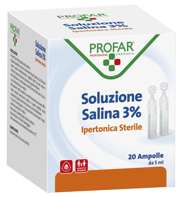 Profar Soluzione Ipertensiva al 3% per Uso Oculare 5 ml 20 Pezzi