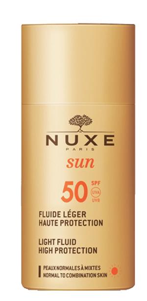 Nuxe Sun SPF50 Fluido Solare Leggero Alta Protezione Viso SPF50+ 50 ml