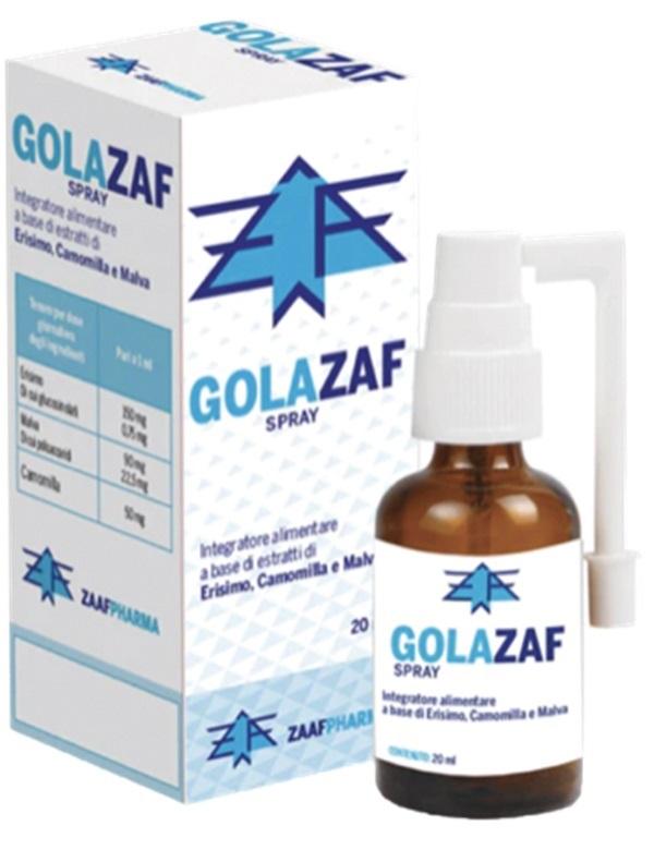 Golazaf Spray Orale Lenitivo Per Gola Irritata E Dolore Alla Gola 20ml