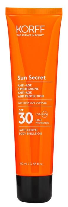 Korff Sun Latte Solare Protettivo Antiage Spf30 100 ml