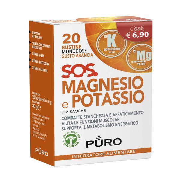 Uragme Puro Magnesio Potassio E Baobab Integratore 20 Bustine Da 4g