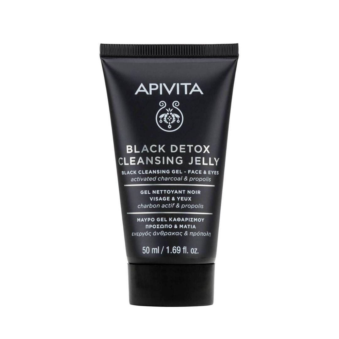 Apivita Mini Black Detox Cleansing Gel Detergente Viso e Occhi 50 ml