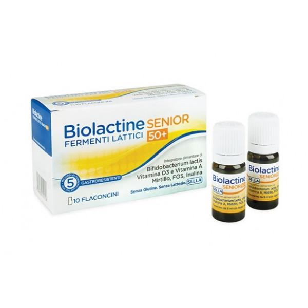 Sella Biolactine Senior50+ Integratore di Fermenti Lattici 10 Flaconcini
