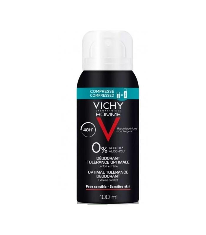 Vichy Homme Deodorante 48h Tolleranza Sensibile Ottimale 100 ml