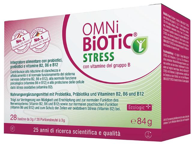 Omni Biotic Stress Integratore con Vitamine B 28 Bustine