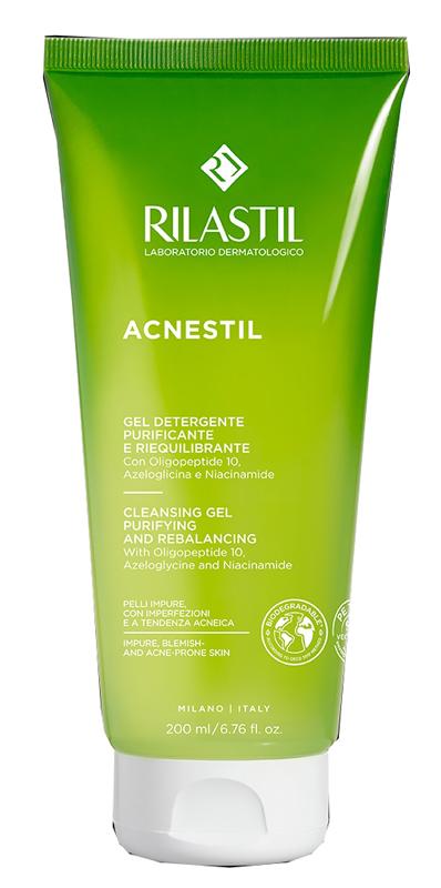 Rilastil Acnestil Gel Detergente Viso per Pelle Grassa e Impura 200 ml