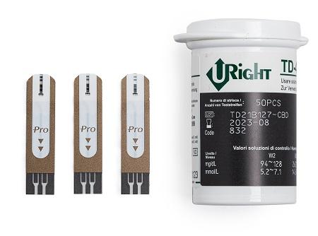 U-Right TD 4279 Strisce Reattive per Glicemia 50 Pezzi