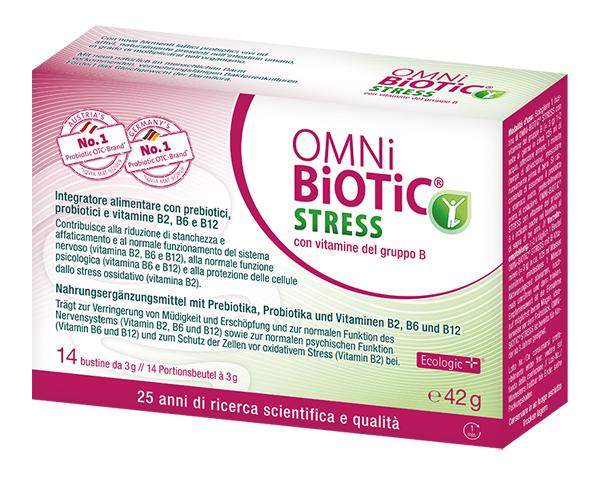 Omni Biotic Stress Integratore Vitamina B e Probiotici 14 Bustine