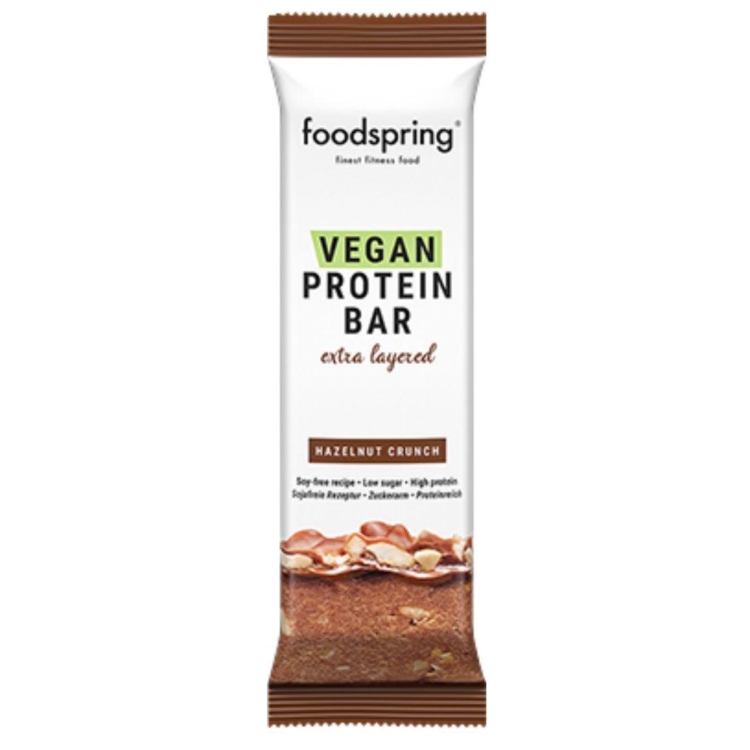 Foodspring Barretta Proteica Vegana Multistrato Arachidi 45g
