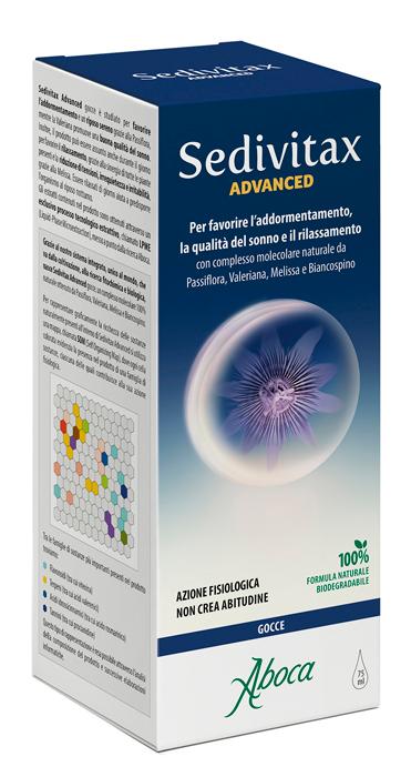 Aboca Sedivitax Advanced Gocce Integratore Alimentare per Sonno e Relax 75 ml