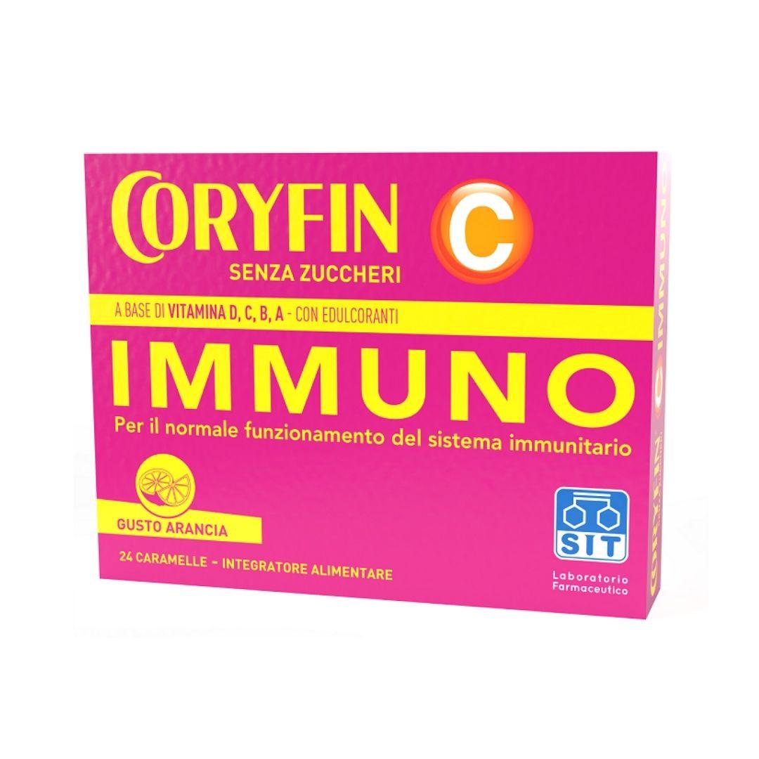 Coryfin C Immuno Integratore per il Sistema Immunitario 24 Caramelle