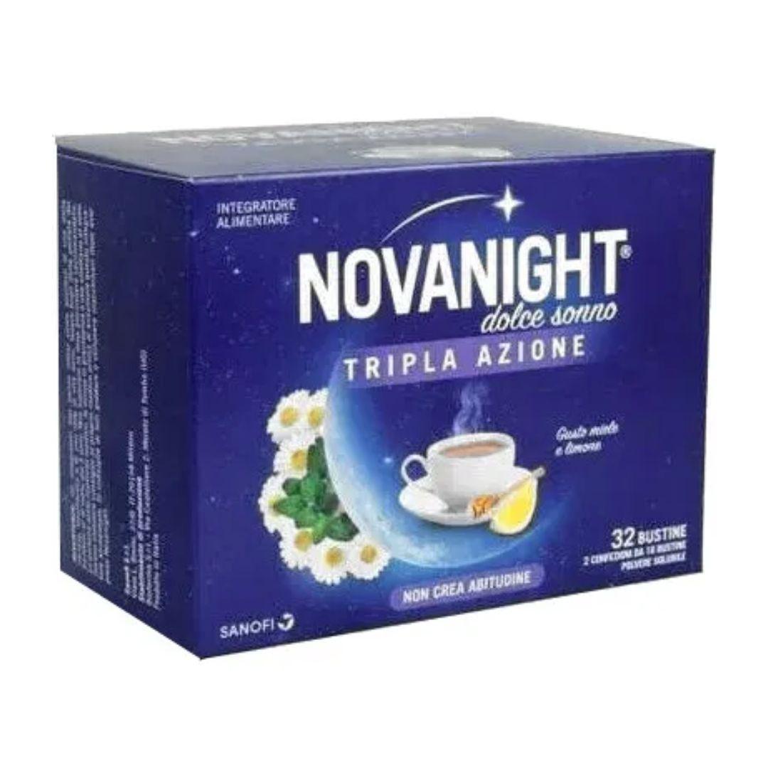 Novanight Dolce Sonno Integratore a base di Melatonina 32 Bustine