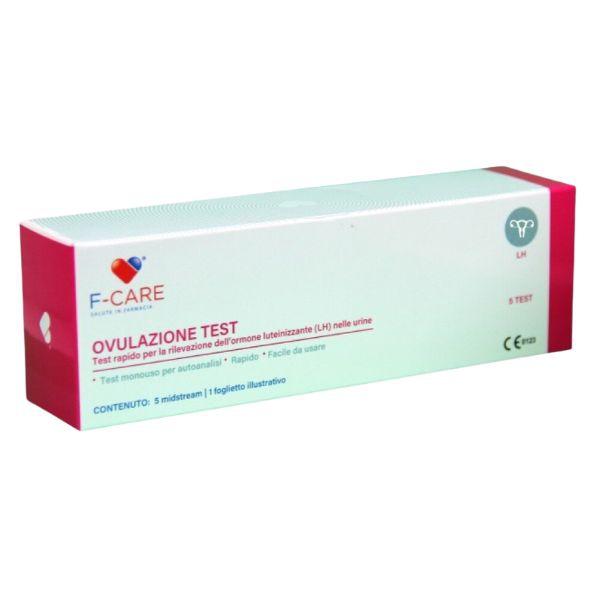 F-care Test Rapido Di Ovulazione Monouso Rapido Per Autoanalisi 5 Pezzi
