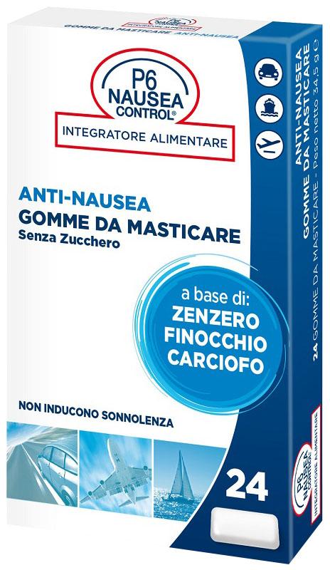 P6 Nausea Control Gomme Masticabili 24 Pezzi
