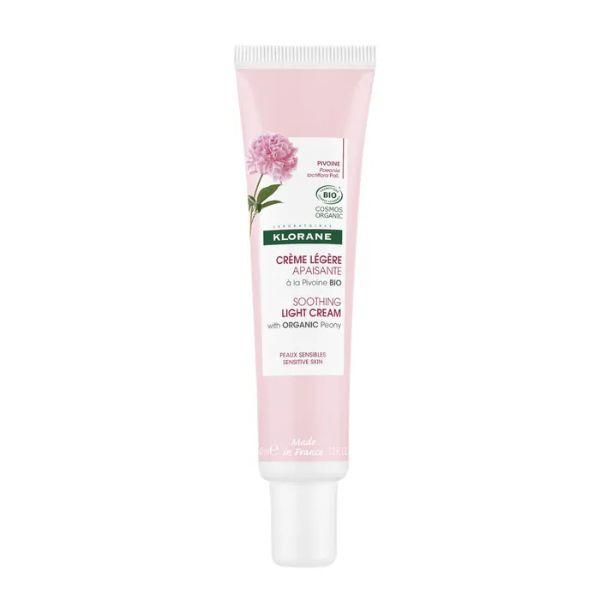 Klorane Crema Leggera Lenitiva alla Peonia Bio Pelle Sensibile 40 ml