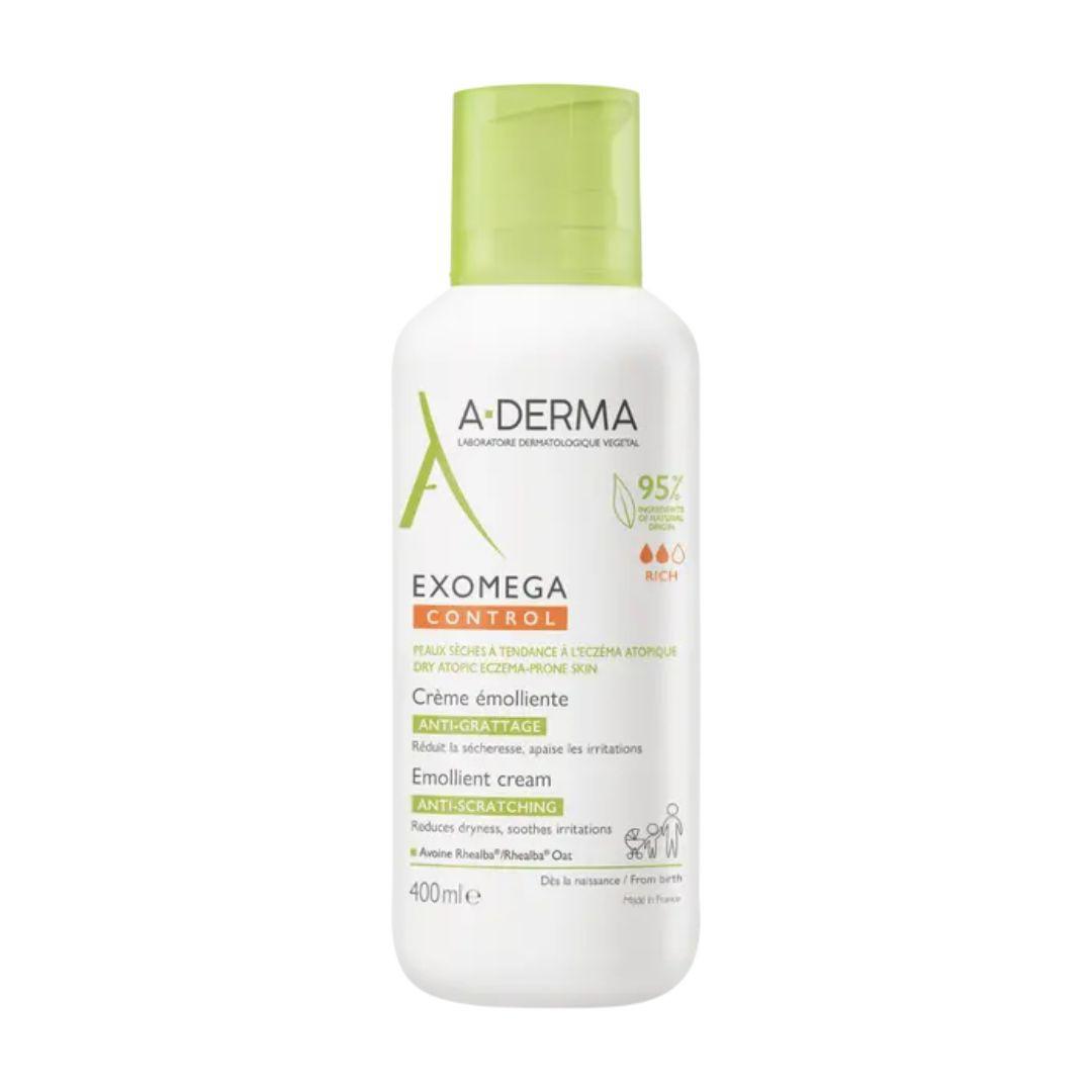 A-Derma Exomega Control Crema Emolliente Anti-Prurito per Pelli Secche 400 ml