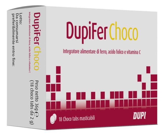Dupifer Choco Integratore al Cioccolato 18 tabs