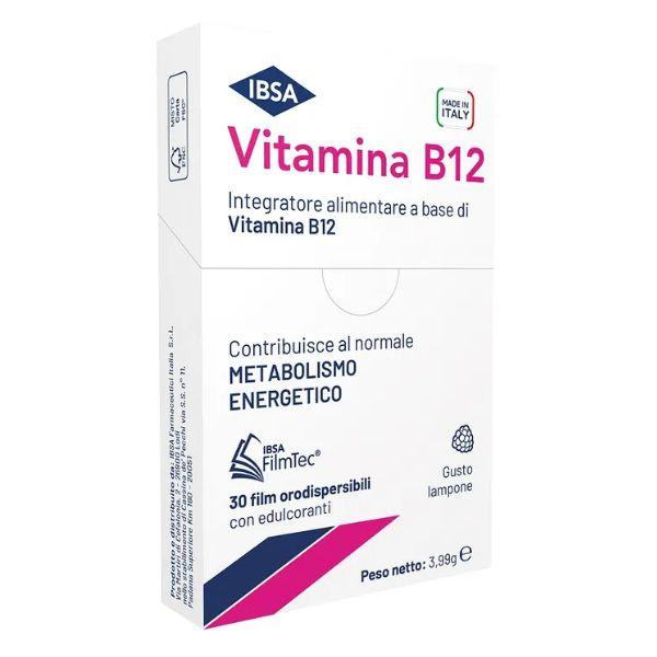 Ibsa Farmaceutici Vitamina B12 Integratore Alimentare Adulti 50+ 30 Film Orali