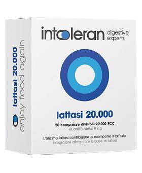 Lattasi 20000 Integratore per Intolleranza al Lattosio 50 Compresse
