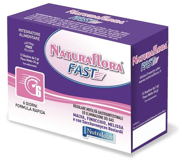 Naturaflora Fast Integratore Per Equilibrio Intestinale 12 Bustine