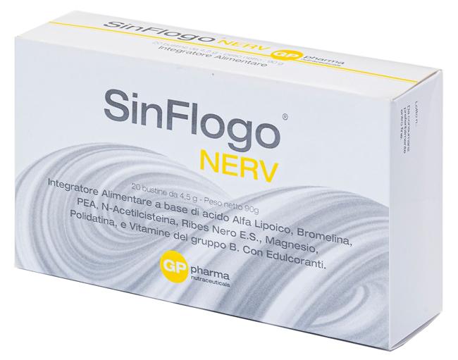 Sinflogo Nerv Integratore Antinfiammatorio per Sistema Nervoso 20 Bustine