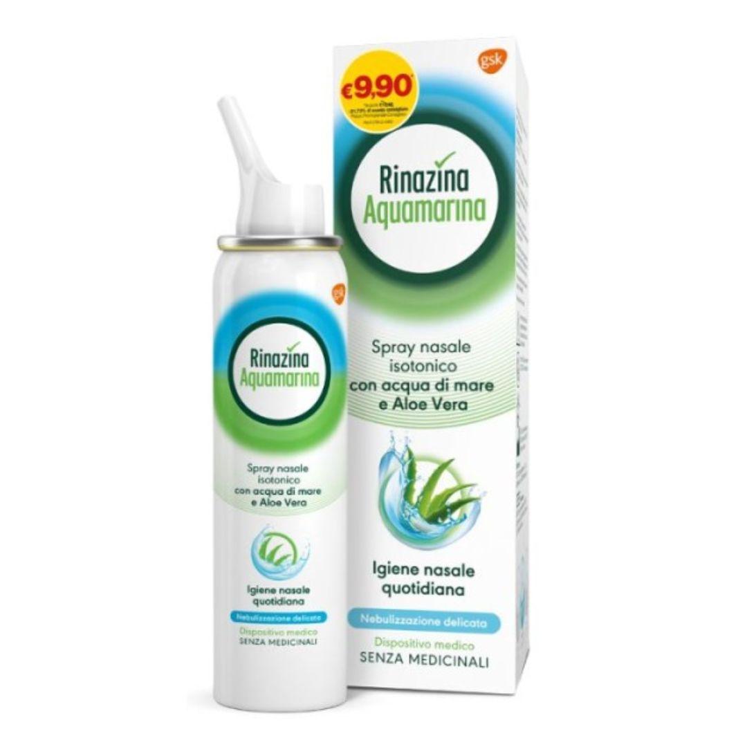 Rinazina Aquamarina Aloe Spray Nasale Isotonico 100 ml