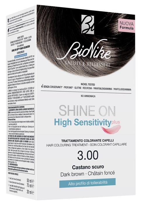 Shine On HSplus Tinta per Capelli Castano Scuro 3.00 75+50 ml