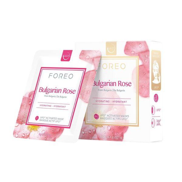 Foreo Ufo Mask Bulgarian Rose Maschera Viso Idratante 6 Pezzi