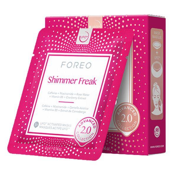 Foreo Ufo Mask Shimmer Freak Maschera Viso Per Pelle Stanca e Occhiaie 6 Pezzi