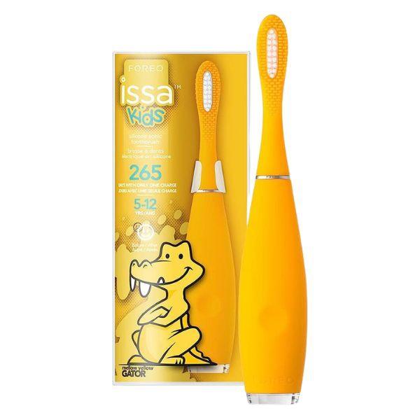 Foreo Issa Kids Spazzolino Elettrico per Bambini Mellow Yellow Gator